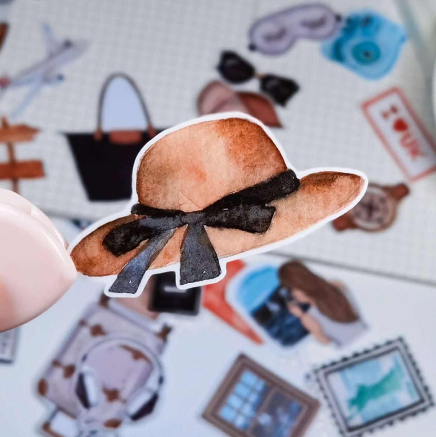 24pcs Travel Stickers - Luxury DTF