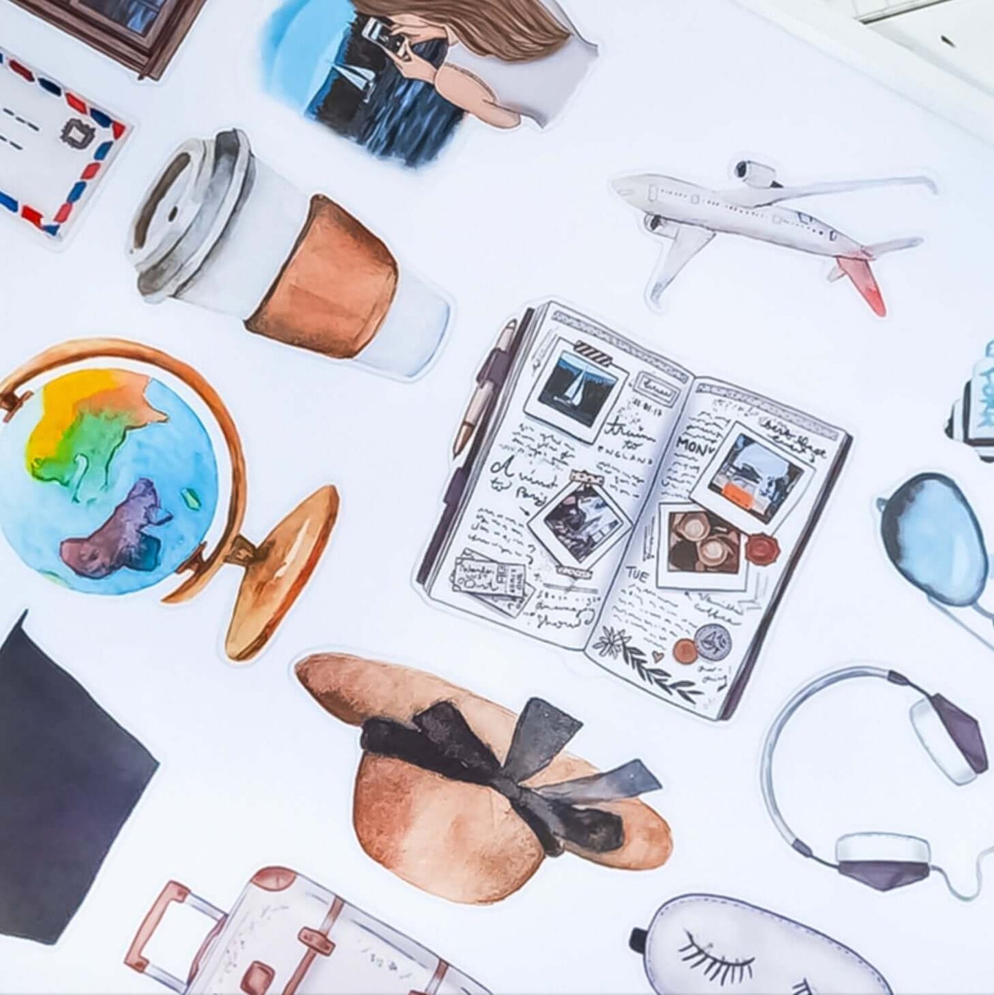 24pcs Travel Stickers - Luxury DTF