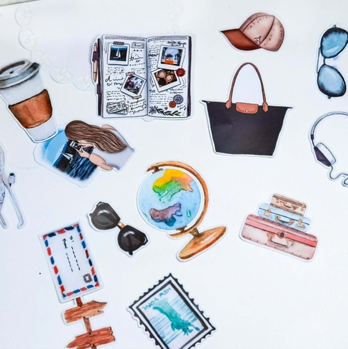 24pcs Travel Stickers - Luxury DTF