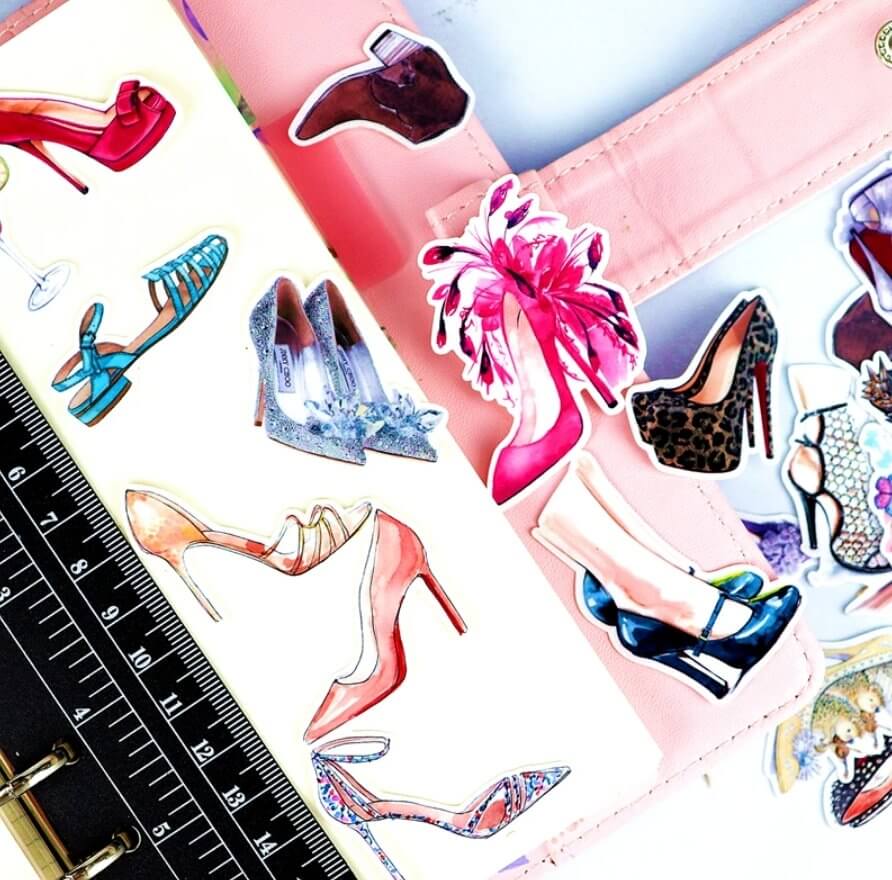 28pcs High Heels Stickers - Luxury DTF
