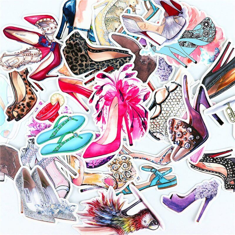 28pcs High Heels Stickers