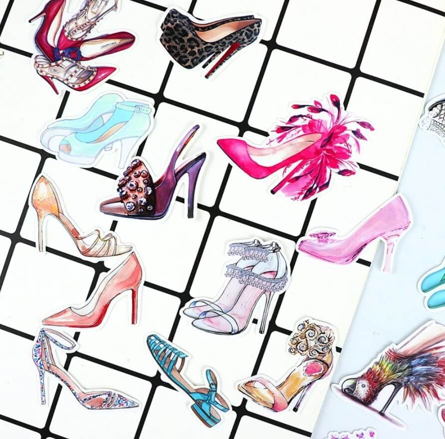 28pcs High Heels Stickers - Luxury DTF