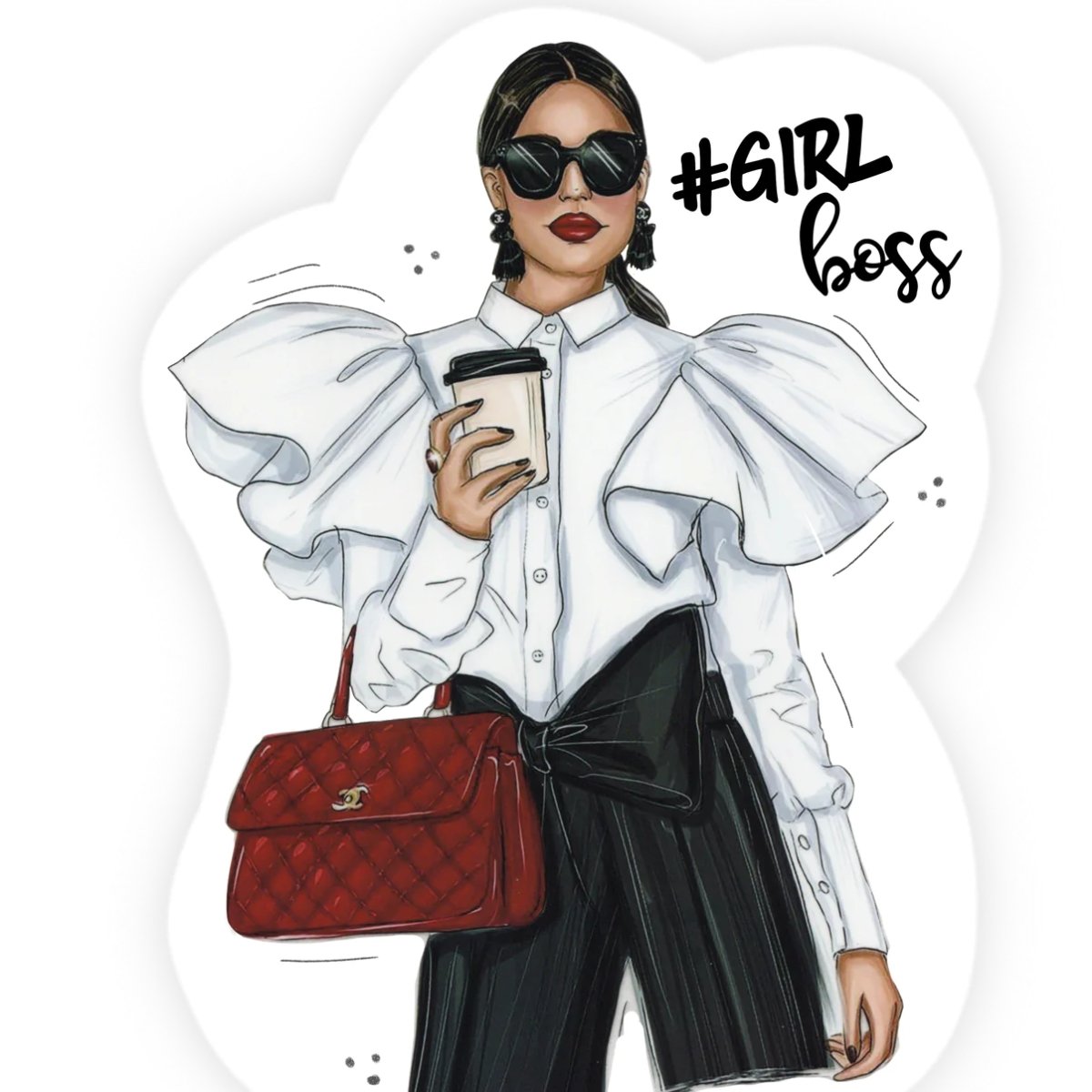 Girl Boss Vinyl Sticker - Luxury DTF