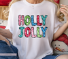 Christmas Holly Jolly transfer, Christmas DTF Prints, Christmas DTF transfers ready for press, Holly Jolly dtf, Holly Jolly ready to press | Luxurydtf.com