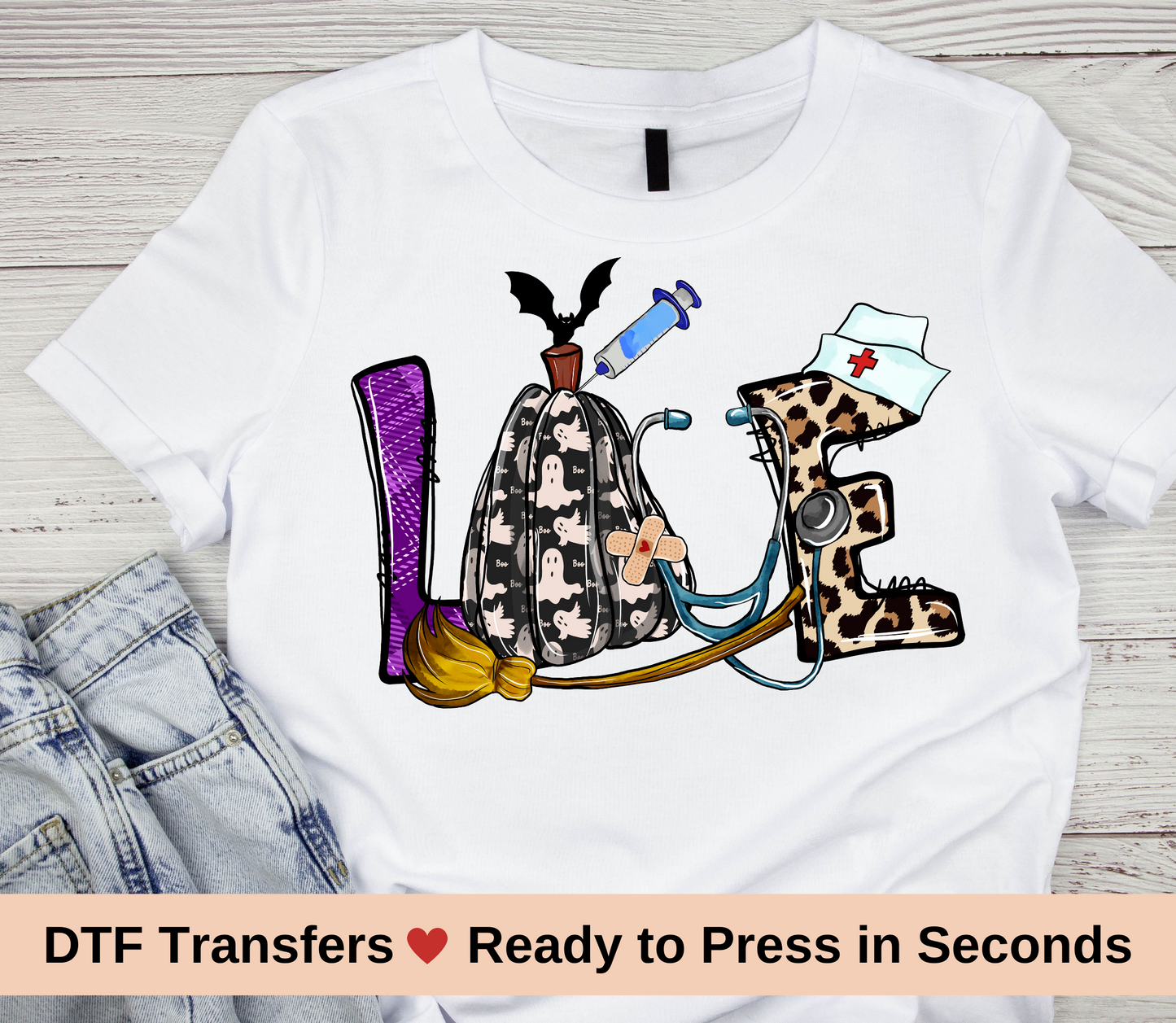 Fun Medical Halloween DTF Transfers