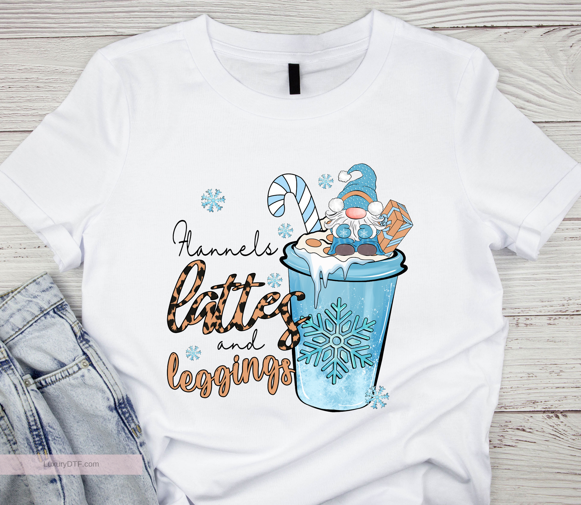 Cozy Winter Latte DTF Transfer | LuxuryDTF.com