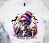 Halloween DTF transfers, skeleton halloween dtf transfers, heat transfers