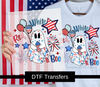 Funny Ghost 4th of July DTF Transfer