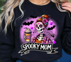 Spooky mom dtf transfer, spooky mom halloween dtf transfers, mom halloween transfers, skeleton halloween dtf transfers, heat transfers