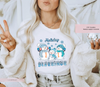 Winter holiday blessings blue and white DTF transfer | Luxurydtf.com