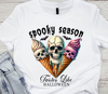 Spooky halloween club dtf transfer, cute halloween dtf transfers, ice cream halloween dtf transfer, skeleton halloween transfers