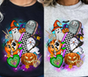 Happy Halloween dtf transfer, Halloween cartoon dtf transfer, spooky kids halloween dtf transfer, cute halloween transfers for kids, halloween dtf transfers for kids