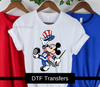 Mickey 4th of July DTF Transfer | Independence day ready to press transfers