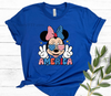 4th of July, Peace Minni America DTF Transfer, ready to press | LuxuryDTF.com