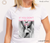 Model showcasing a white t-shirt with 'Pay My Bills Sassy Girl' DTF Transfer design