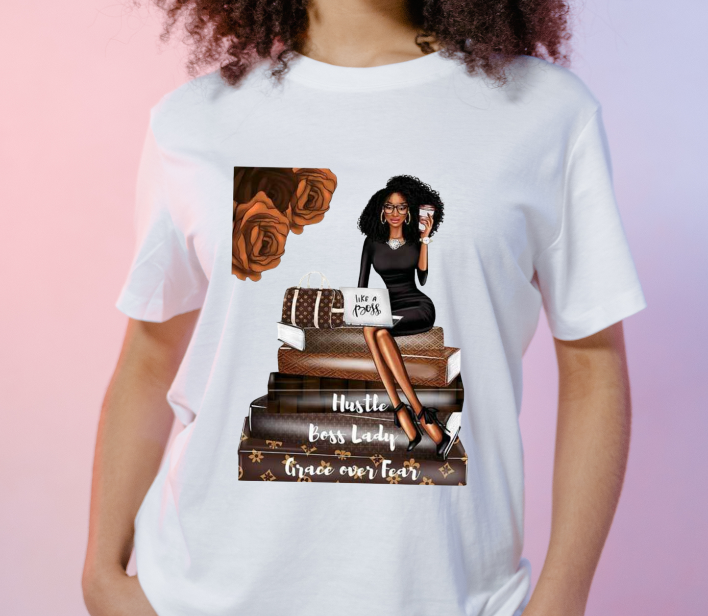 Black Boss Lady DTF Heat Transfer