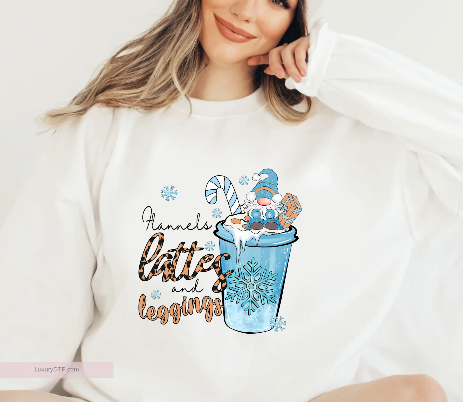Cozy Winter Latte DTF Transfer | LuxuryDTF.com