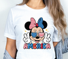 4th of July, Peace Minni America DTF Transfer, ready to press | LuxuryDTF.com