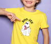 Boo-Jee Retro Ghost DTF design on classic white t-shirt from LuxuryDTF.com.