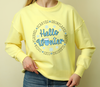 Hello Winter Cozy Circle DTF Transfer winter designs | luxurydtf.com