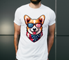 America Corgi Dog DTF Transfer - Luxury DTF