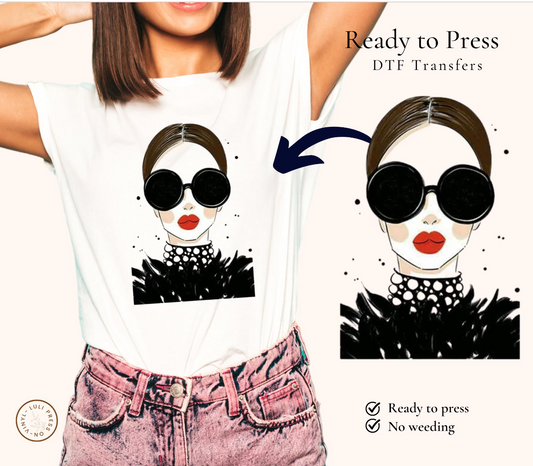 DTF transfer ready to press, Sublimation transfers, girl boss transfers, t-shirt designs for print on demand, fashion dtf transfer