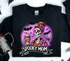 Spooky Mom - Halloween DTF Transfer Ready to Press on a black sweatshirt