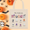 Example of the "Boo Crew" custom DTF design pressed onto a tote bag, showing high-quality, cold-peel heat transfer application.