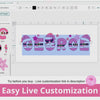 video show how to personalize text on corjl