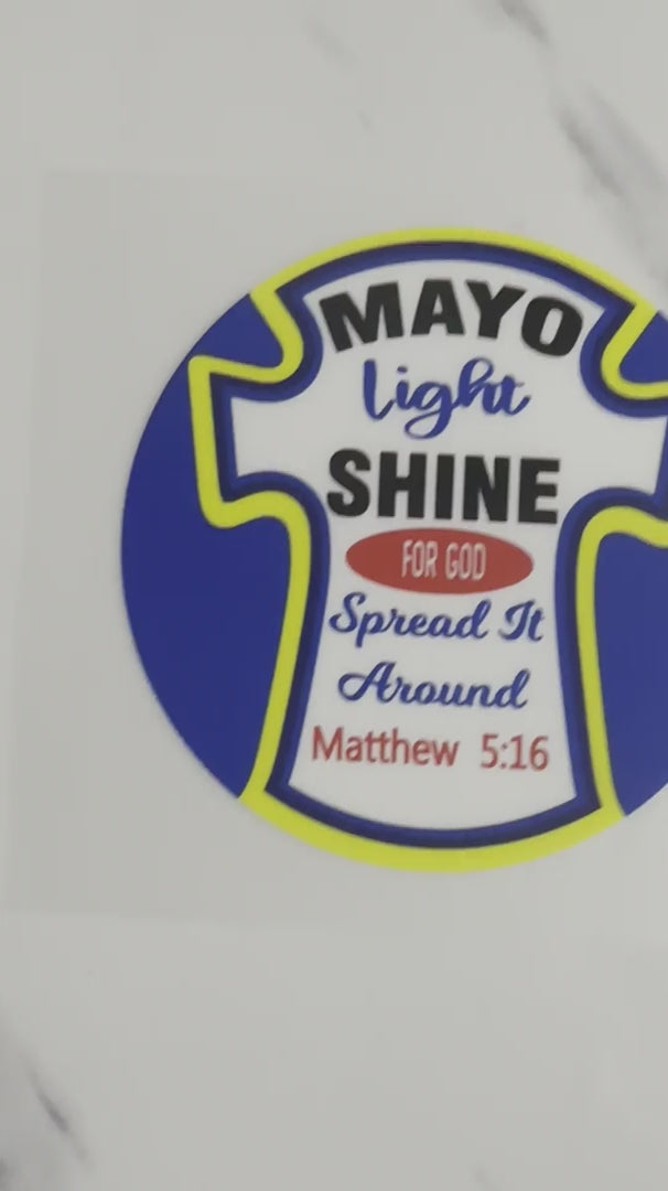 christian dtf transfers, christian screen print, christian verse transfers, may your light shine | LuxuryDTF.com