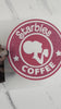 Starbies Coffee Pink DTF Transfer - Curly Hair - screen print transfer | Luxurydtf.com
