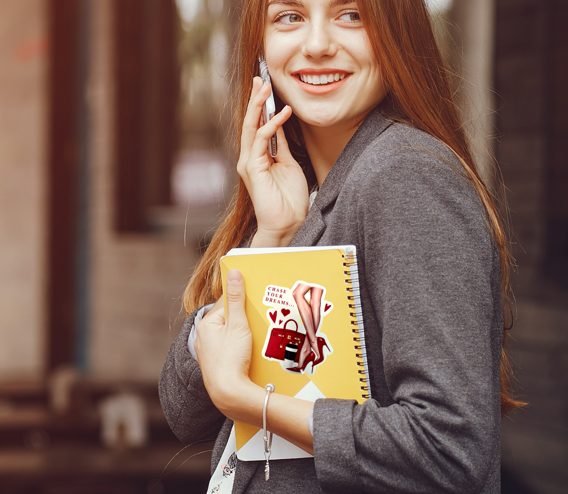 Inspirational sticker for fashionable women