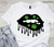 420 Celebration white shirt with 'Dripping Lips & Cannabis Leaves' DTF transfer design