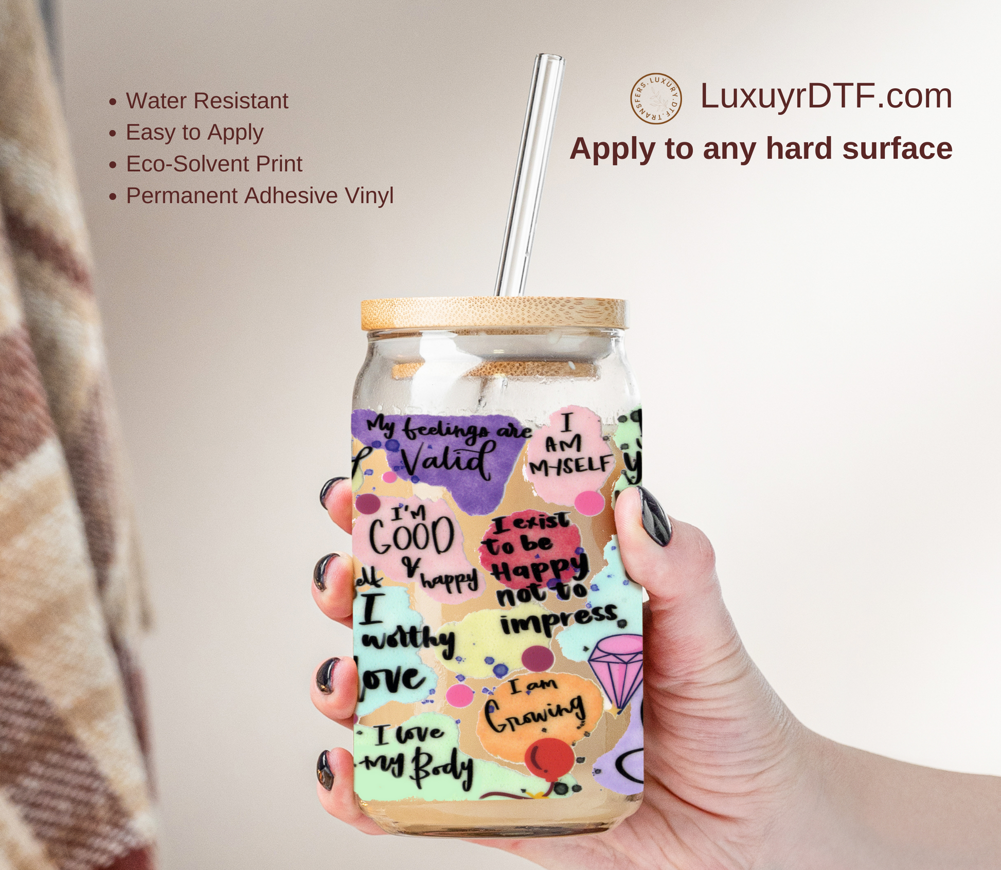 Empowering women with our UV DTF Cup Wrap
