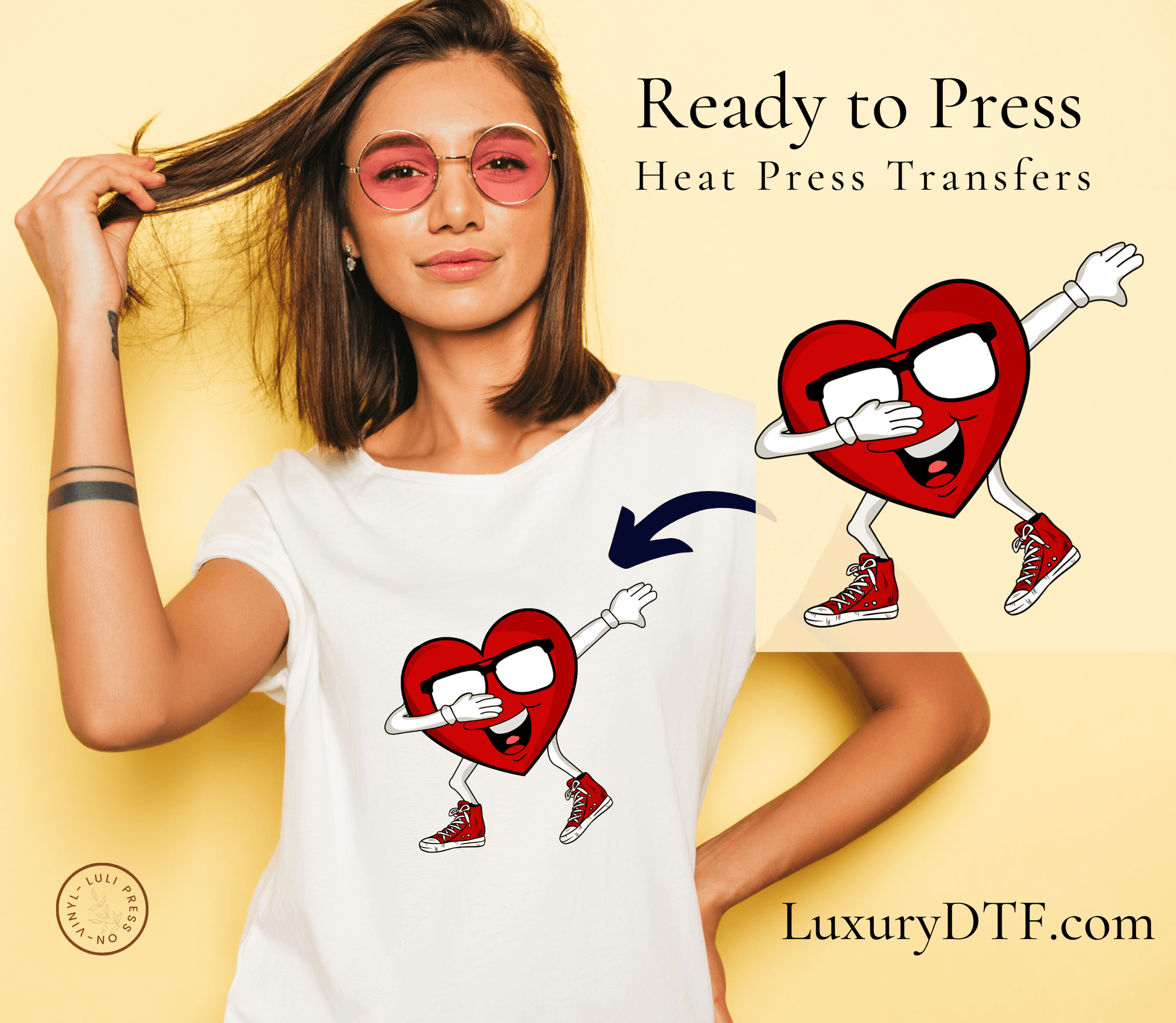 but its valentines day ready to press Digital DTF Stock iron on Transfer