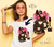 Fashion Shoes with Flowers on a girls white t-shirt in DTF Transfers design