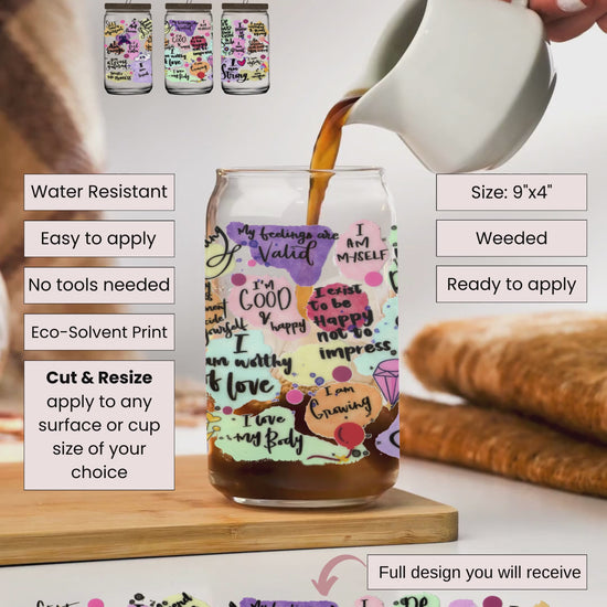 LuxuryDTF's new UV DTF Cup Wrap - a celebration of women's worth