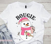 Boujee Snowman DTF Transfer ready to press on dark or light fabrics | Luxurydtf.com