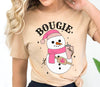 Boujee Snowman DTF Transfer ready to press on dark or light fabrics | Luxurydtf.com